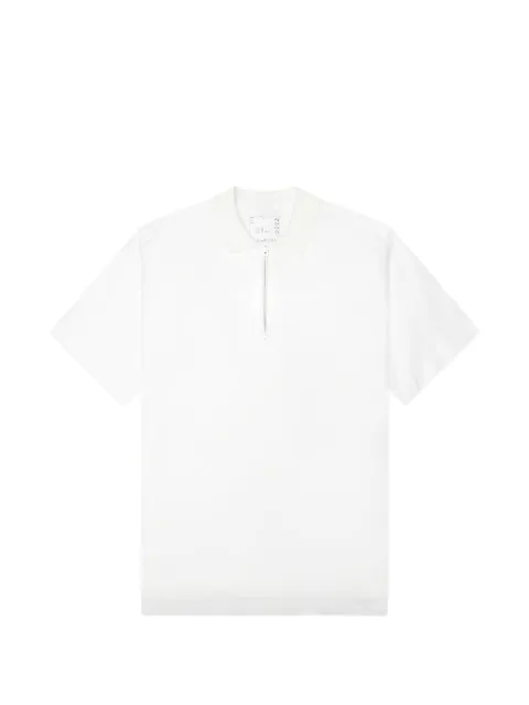 sacai cotton polo shirt White 2603982M151