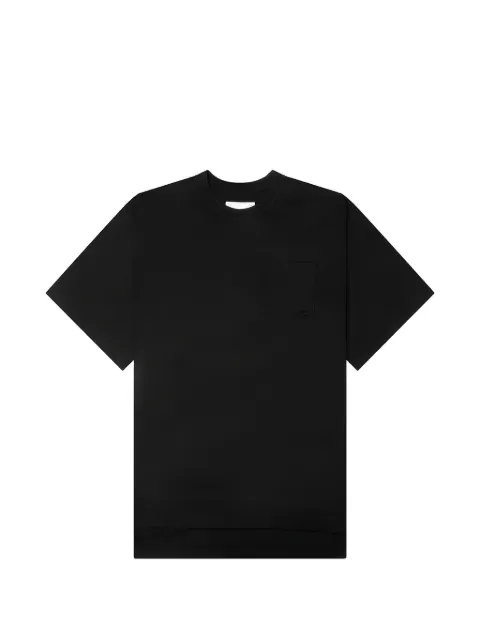 sacai cotton T-shirt Black 2603987M