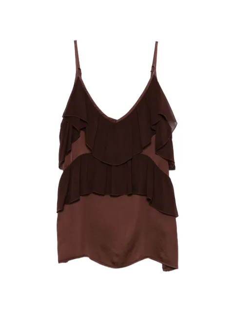 DIXIE ruffled blouse Brown R782A007A