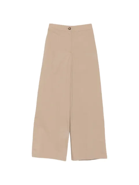 Emporio Armani button-fastening palazzo pants Neutrals EW004651AF21642