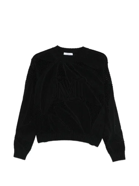 Max Mara openwork sweater Black 2611361112600