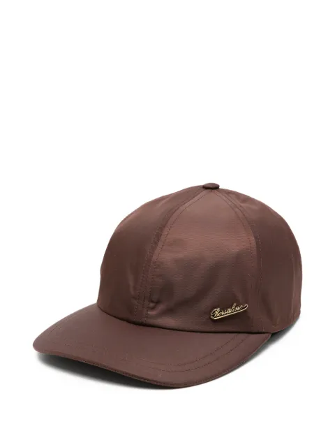 Borsalino logo cap Brown B95174EBAA0026