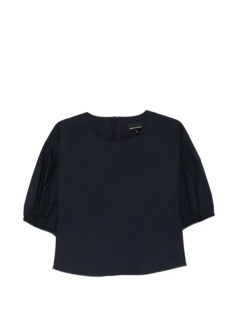 Emporio Armani puff-sleeve blouse Blue EW003114AF10010