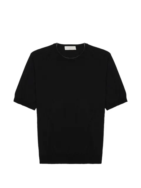 LUIGI GENTILE short-sleeve crew-neck T-shirt Black LG1336