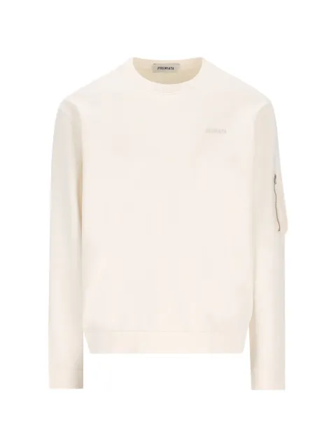 Premiata zip-pocket jumper Neutrals PA1054MDWULFENITA