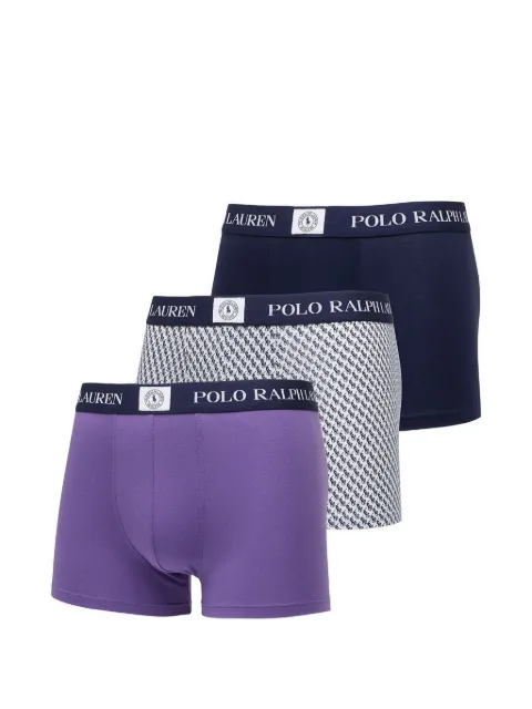 Polo Ralph Lauren logo-detail boxers (set of three) Blue 714981412015