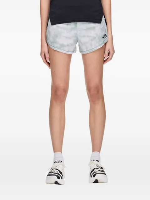 Y-3 Aop tie-dye running shorts Green KQ9837