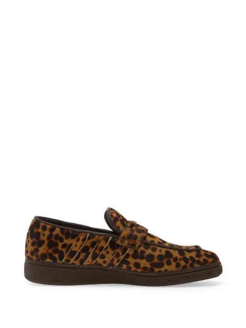 adidas Handball Spezial leopard-print leather loafers Brown KJ2526