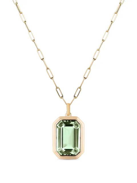 Goshwara Manhattan prasiolite necklace Gold JP0126PSY