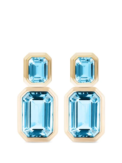 Goshwara Manhattan blue topaz earrings Gold JE0756BTYSM