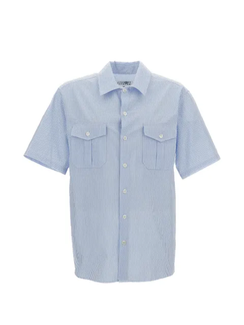 MM6 Maison Margiela pinstripe chest-pocket shirt Blue SH2DR0006M35874001F