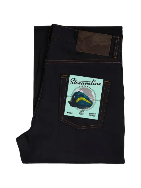 Naked and Famous streamline selvedge jeans Blue 101136516