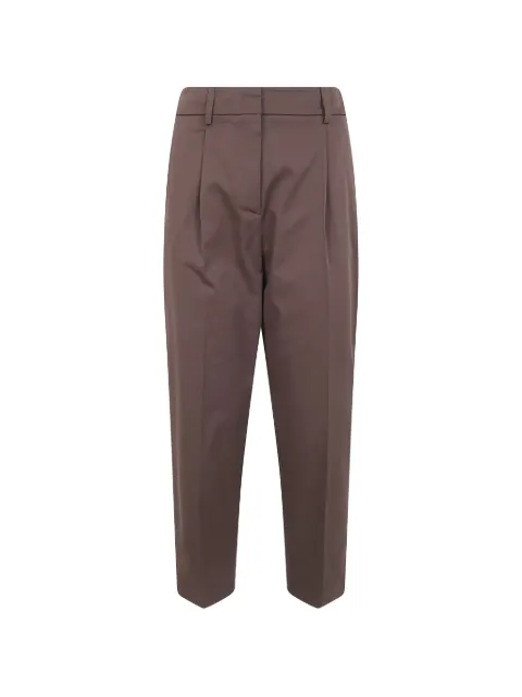 DRHOPE pleated elasticated-waist trousers Brown 48734153