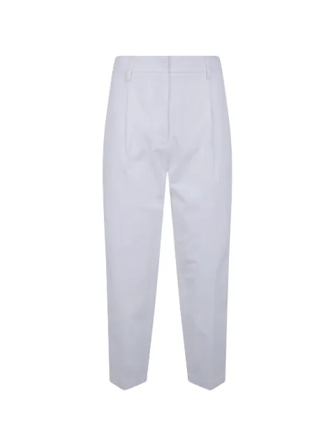 DRHOPE pleated elasticated-waist trousers White 48734153