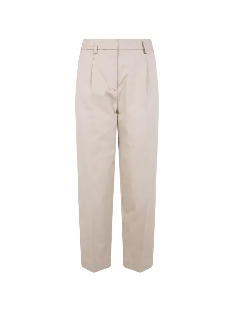 DRHOPE pleated elasticated-waist trousers Neutrals 48734153