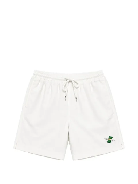 ALBERTO BRESCI embroidered drawstring shorts White BBB016001