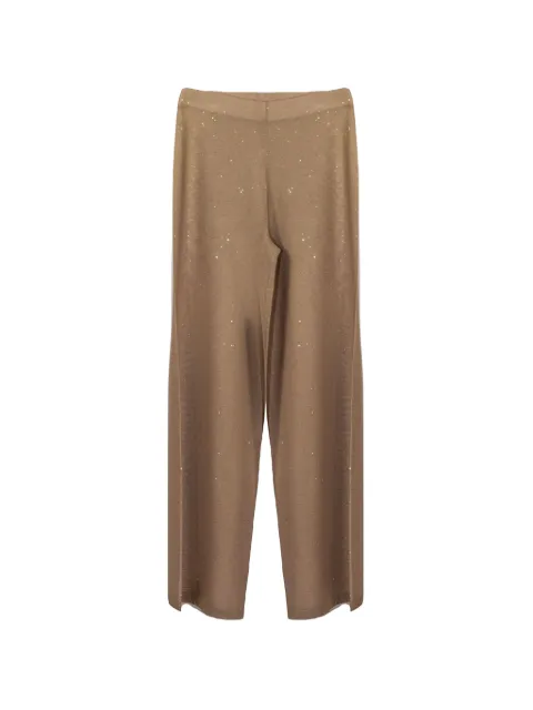 Kangra sequin-embellished trousers Neutrals 39031500813