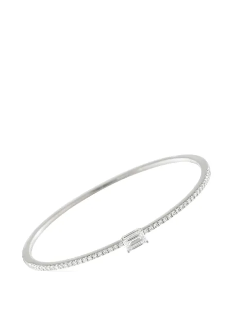 LB Exclusive emerald-cut diamond bangle bracelet Silver ALB20517