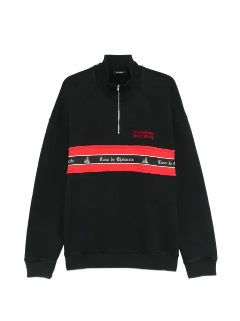 Willy Chavarria mock-neck sweatshirt Black WCJSY0193
