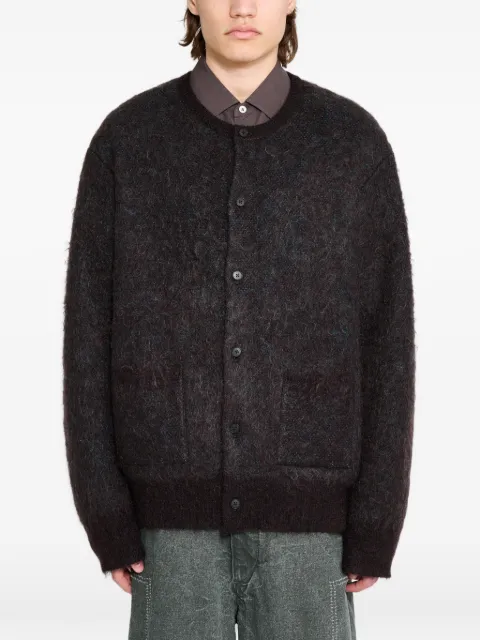 ssstein jacquard pocket cardigan Brown ST1306
