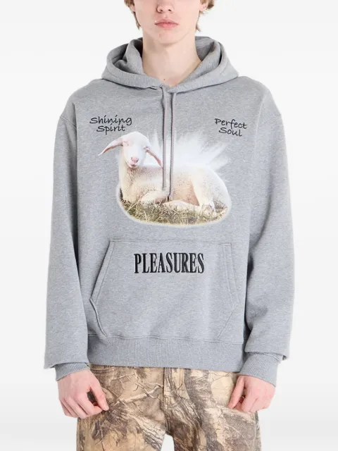 Pleasures graphic-print hoodie Grey P25W080HEATHER