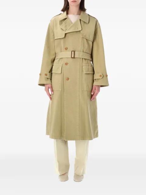 Auralee belted trench coat Neutrals A26SC02MC