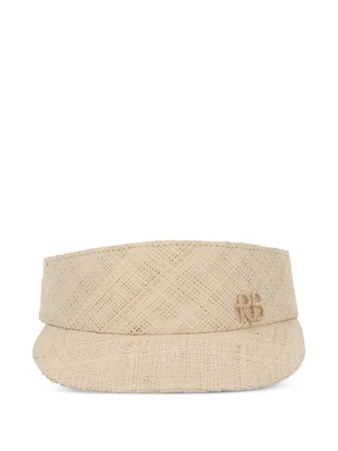 Ruslan Baginskiy woven logo-plaque visor Neutrals KZR035SS26STRSRBNATURALSTRAW