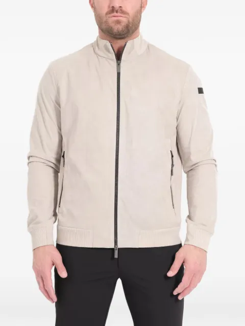 RRD zip rib-knit jacket Neutrals 26019