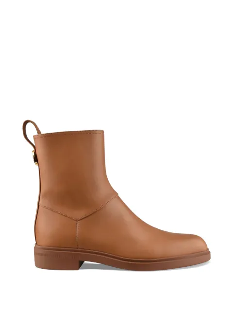 Loro Piana Kilda leather ankle boots Neutrals FAP4130E0BV