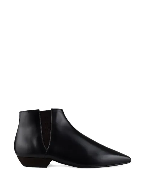 Loro Piana elastic leather boots Black FAN89908000