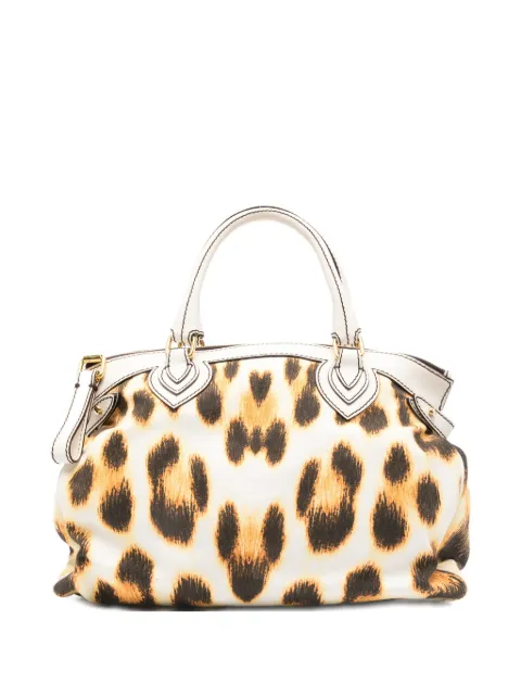 Roberto Cavalli Vintage 2000s leopard-print handbag White RC450AWD
