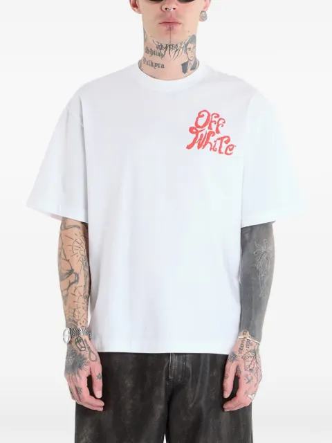 Off-White logo-print T-shirt White OMAA120S26JER00M1000