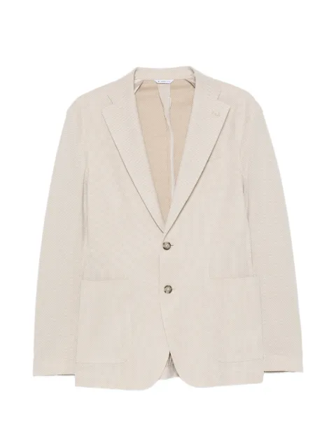 Manuel Ritz single-breasted notch-lapel blazer Neutrals 4032G2724M263171