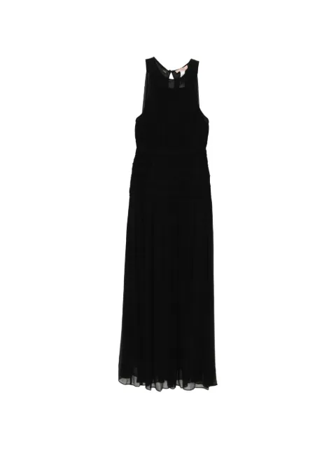 TWINSET long crépon sleeveless dress Black 261TT2041