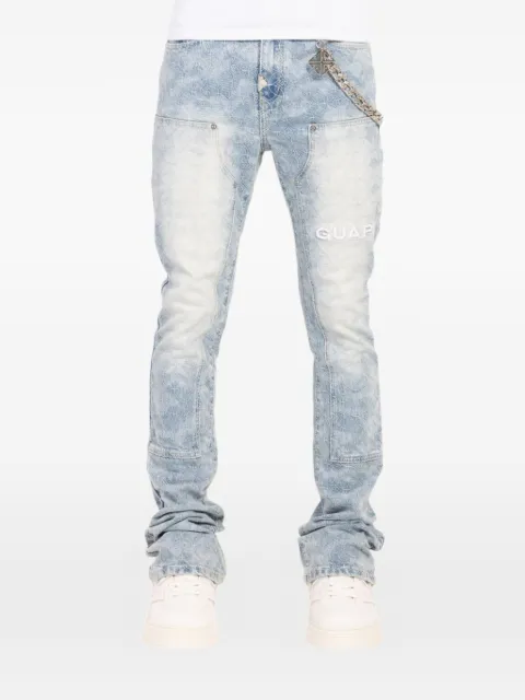 GUAPI Sashiko appliqué jeans Blue GABSDSS26