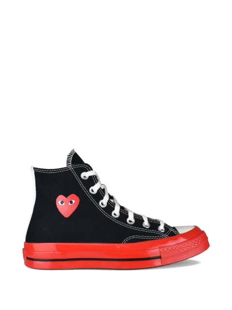 Comme Des Garçons Chuck Taylor heart-print sneakers Black AZK1240011