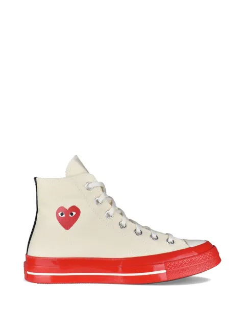 Comme Des Garçons Play x Converse x Converse heart-logo high-top sneakers Neutrals AZK1240012