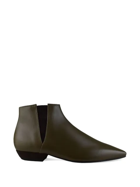Loro Piana Sumire pointed-toe ankle boots Green FAN899050KZ