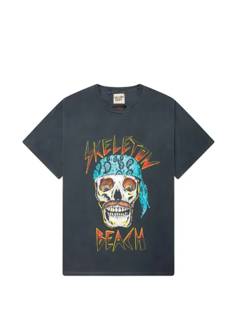 GALLERY DEPT. Skeleton Beach cotton T-shirt Grey SBM10311LVBK