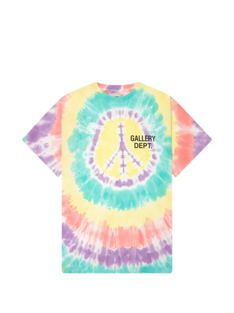GALLERY DEPT. peace tie-dye T-shirt Yellow TOP041PCTD