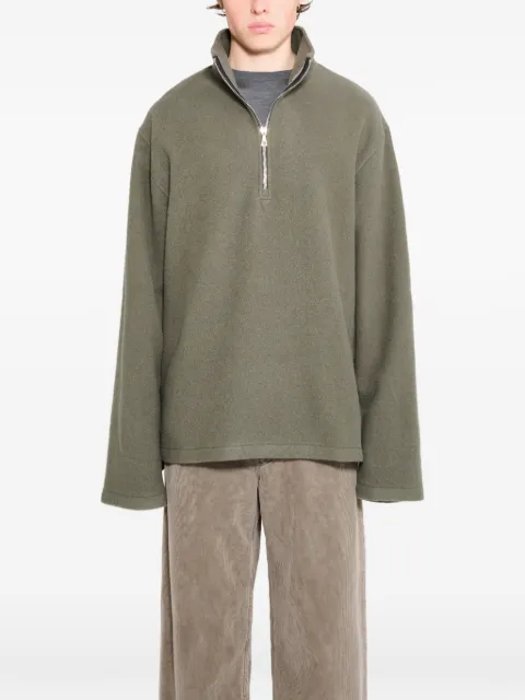 Rier zip-up jumper Green NFL15X02NATURALFLEECE