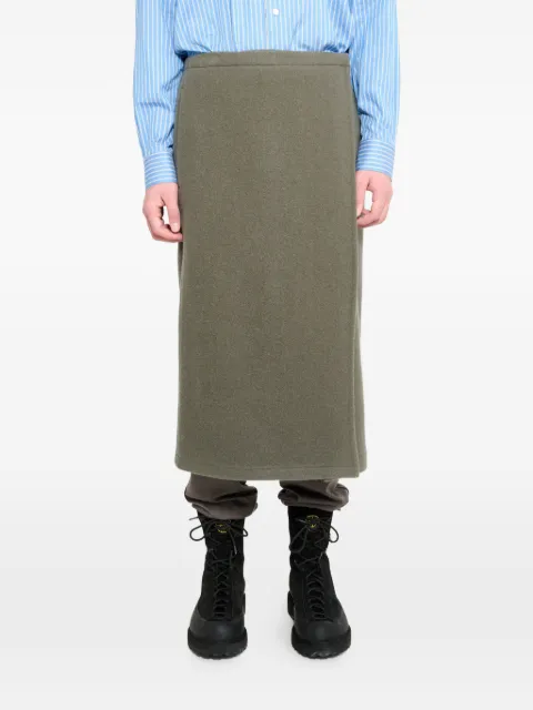 Rier wrap-style skirt Green SKT23X02NATURALFLEECE