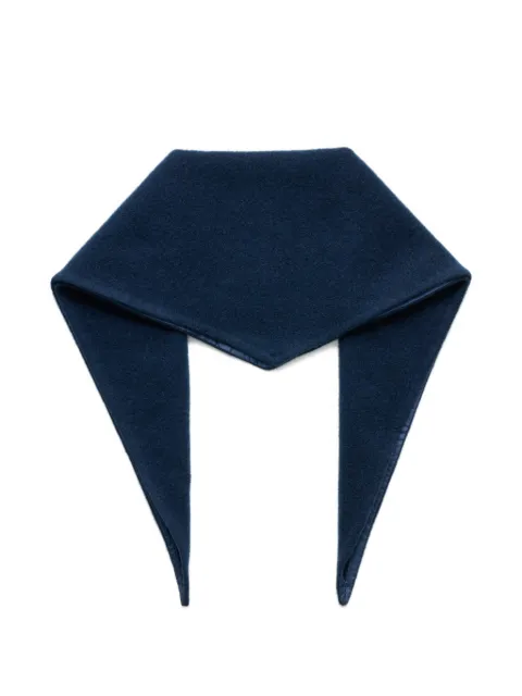 Rier triangle virgin wool scarf Blue AXS30X02NATURALFLEECE