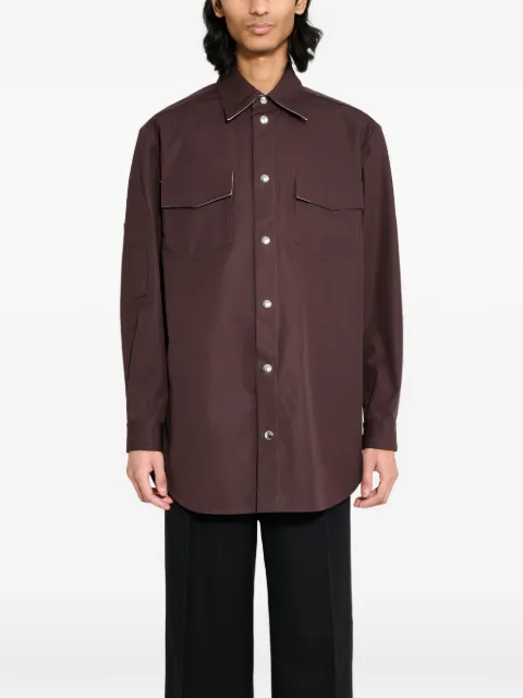 Namacheko MA-1 flap-pocket shirt Brown NS25403N12137020