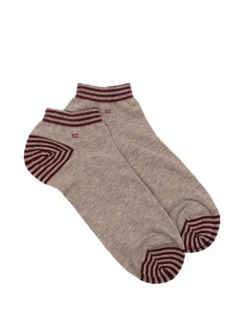 Zegna Tallone Righette socks Neutrals N5V020240