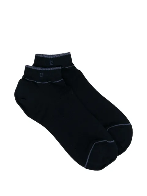 Zegna piqué socks Blue N5V020230