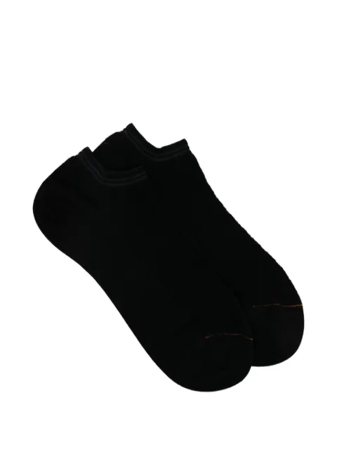 Zegna ribbed-knit low-cut socks Black N5V027480