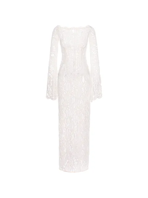 MANURÍ Nomi maxi dress White MRFW25DR9VIPL08101