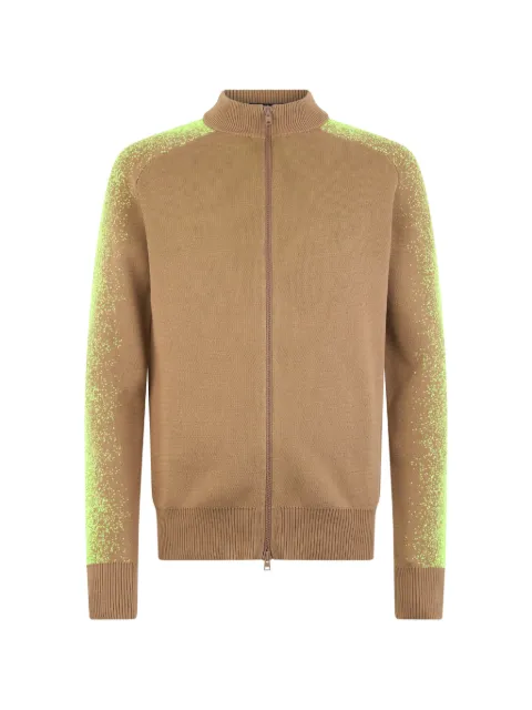 Herno zip-up high-neck cardigan Neutrals MC000158U72037