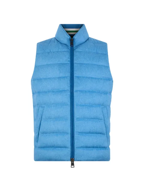 Herno zip-up padded gilet Blue PI0008UNW38087